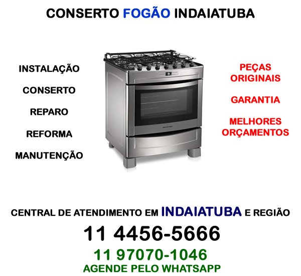 Conserto fogão Indaiatuba