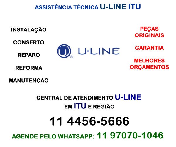 Assistência técnica U-line Itu