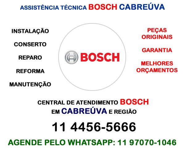 Assistência técnica Bosch Cabreúva