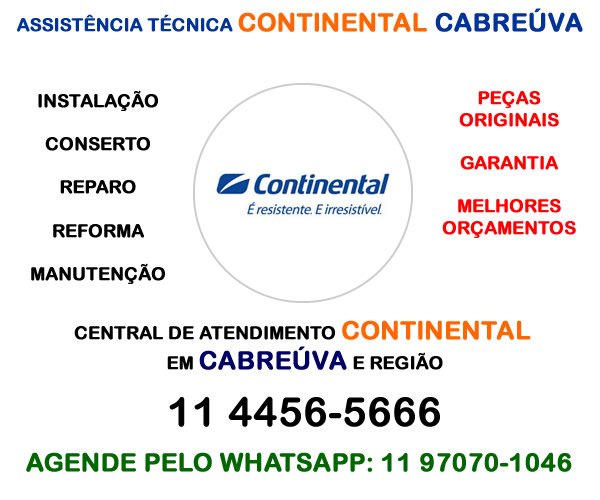 Assistência técnica Continental Cabreúva